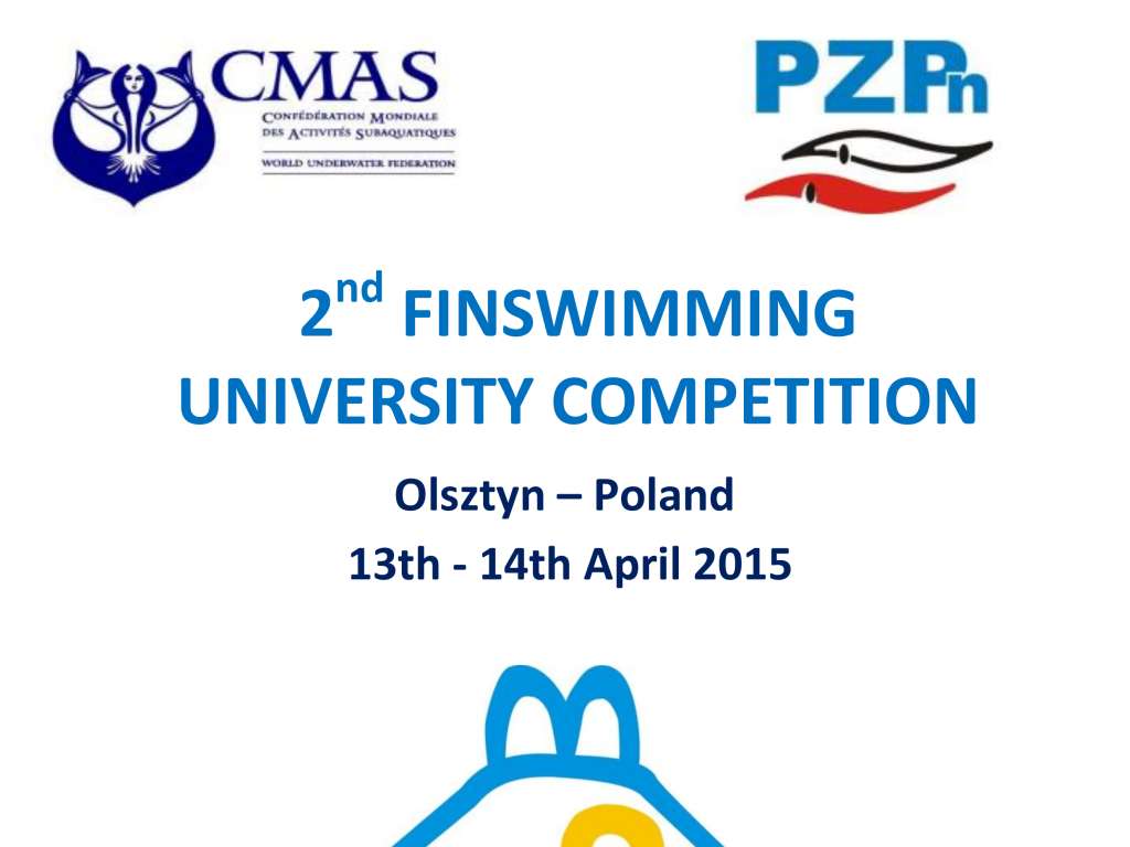 2nd FINSWIMMING UNIVERSITY COMPETITION