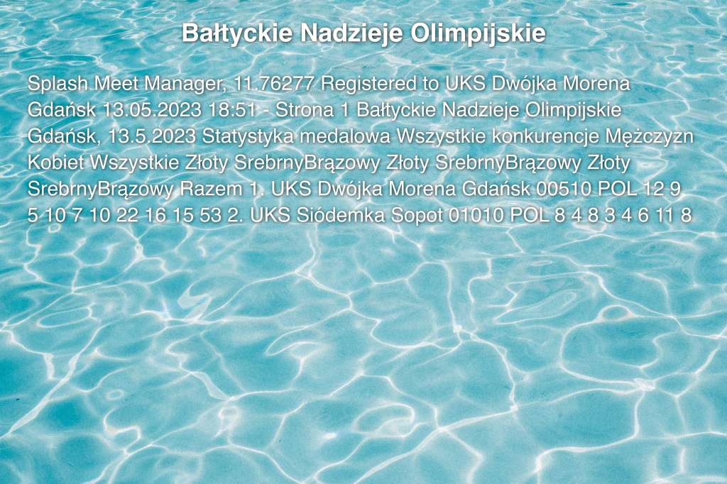 Bałtyckie Nadzieje Olimpijskie