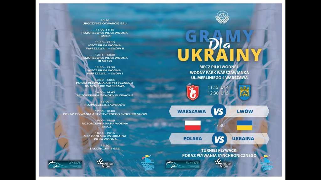 Charytatywna Gala na Warszawiance - Pływamy dla Ukrainy