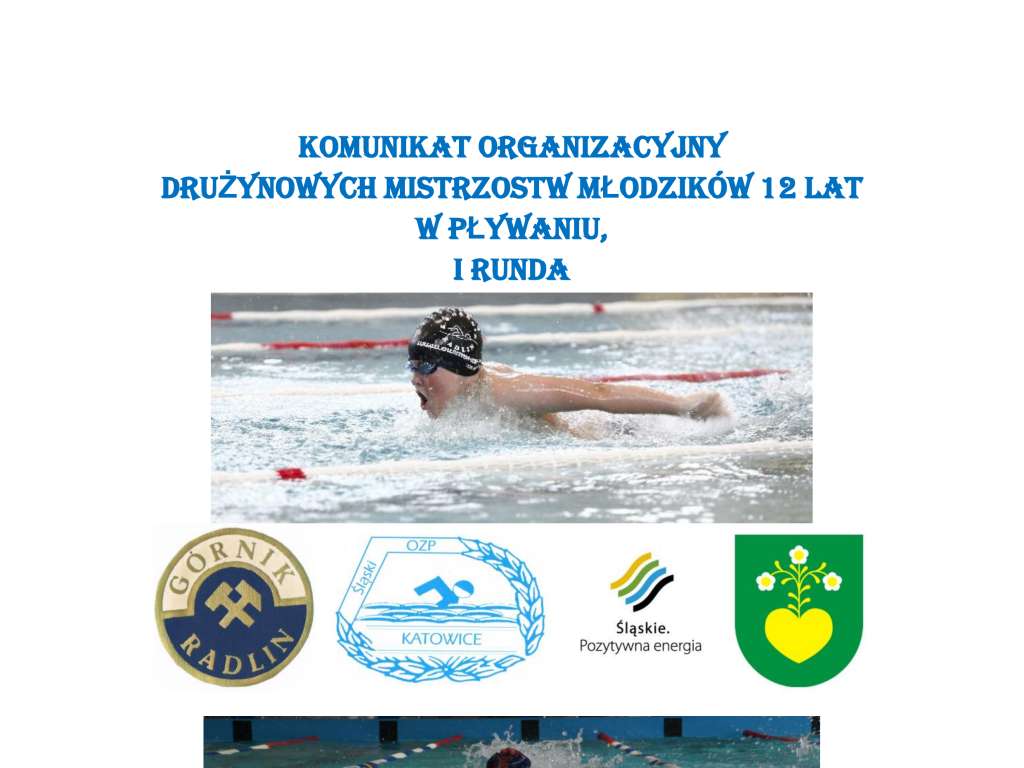 Drużynowe Mistrzostwa Młodzików 12  lat –  I runda