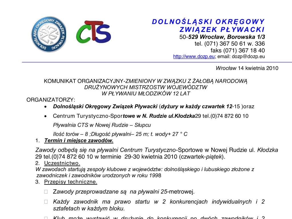 Drużynowe Mistrzostwa Województw Młodzików 12 lat