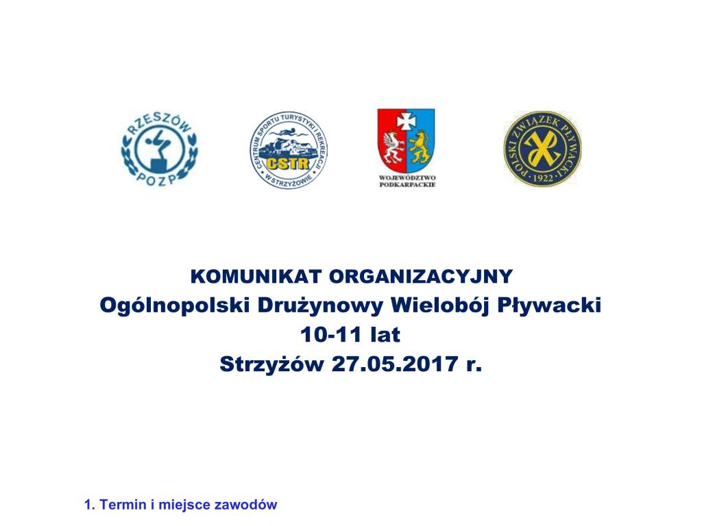Drużynowy Wielobój Pływacki 10 -11 lat