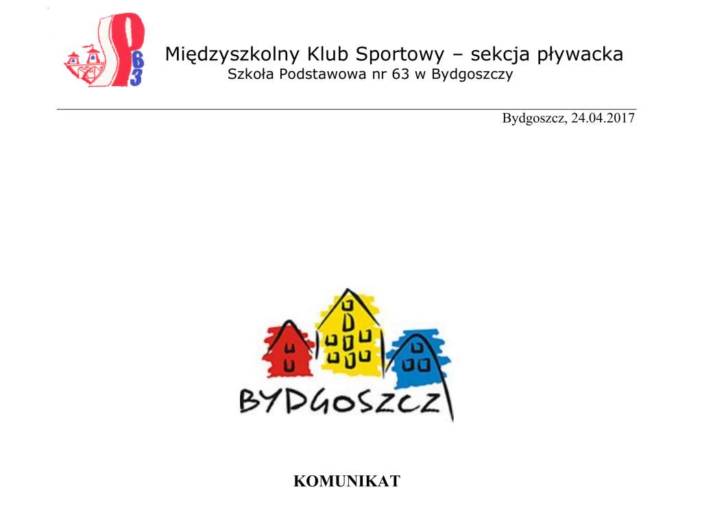 Drużynowy Wielobój Pływacki 10 -11 lat