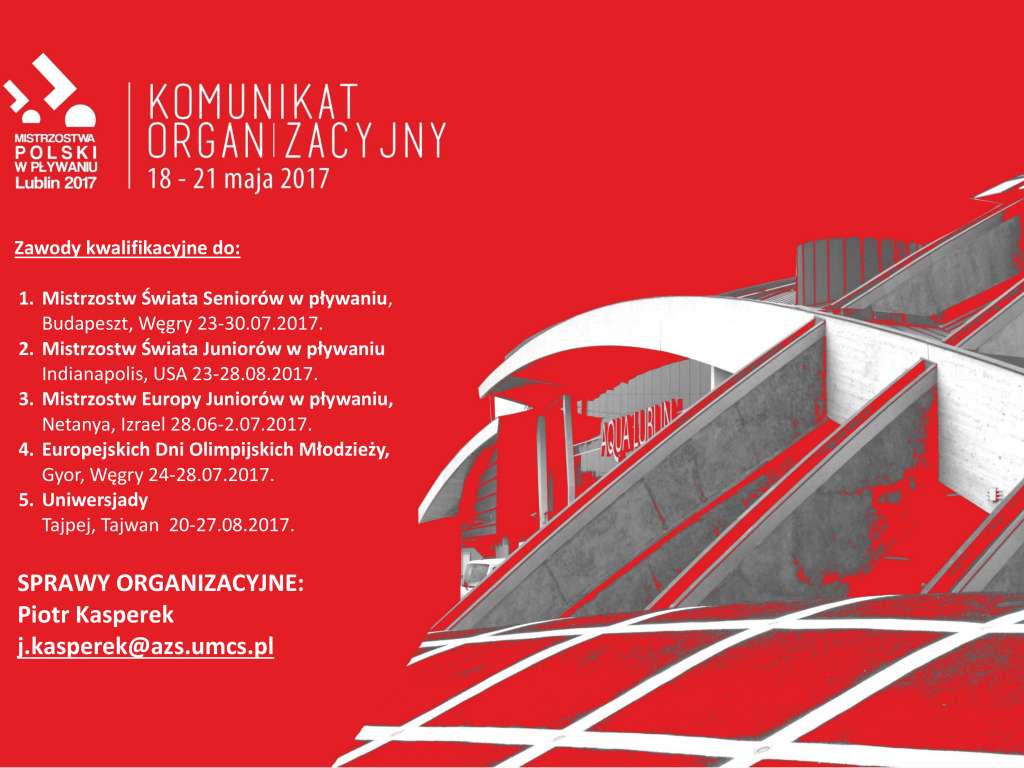 Główne Mistrzostwa Polski Seniorów i Młodzieżowców w pływaniu