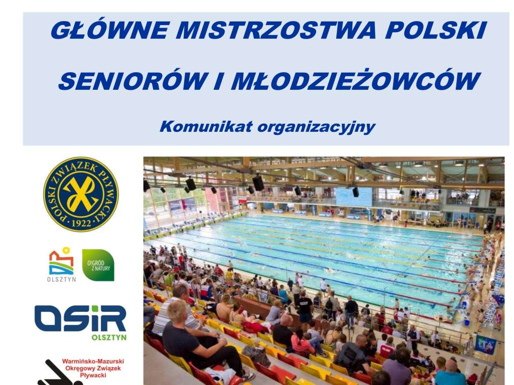 Główne Mistrzostwa Polski Seniorów i Młodzieżowców w pływaniu