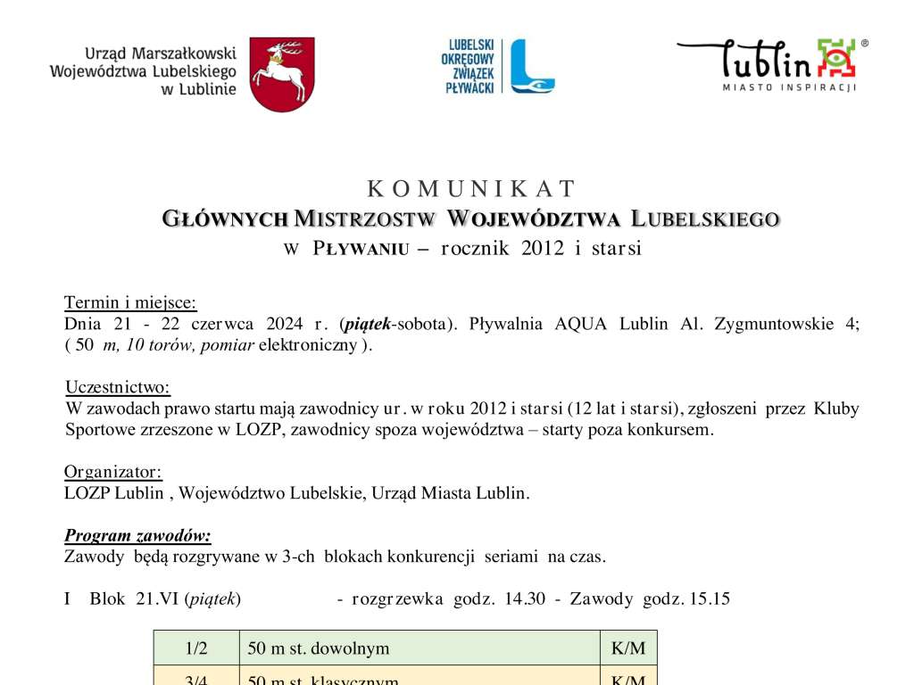 Główne Mistrzostwa Województwa Lubelskiego