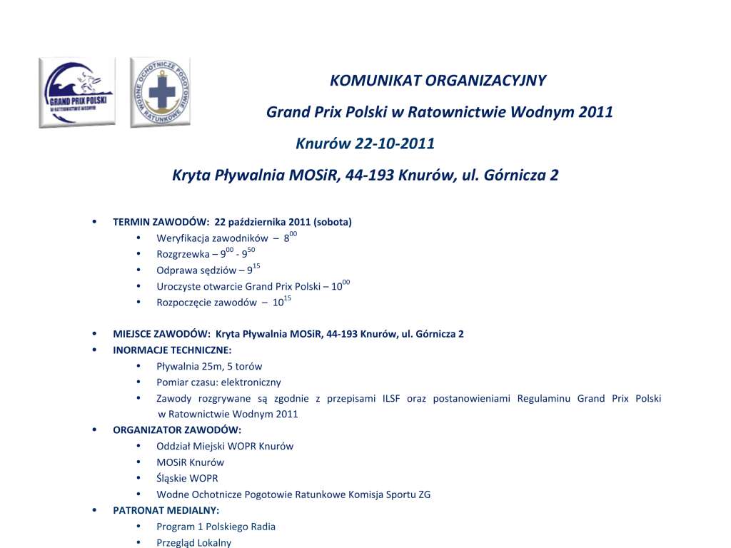 Grand Prix Polski w Ratownictwie Wodnym