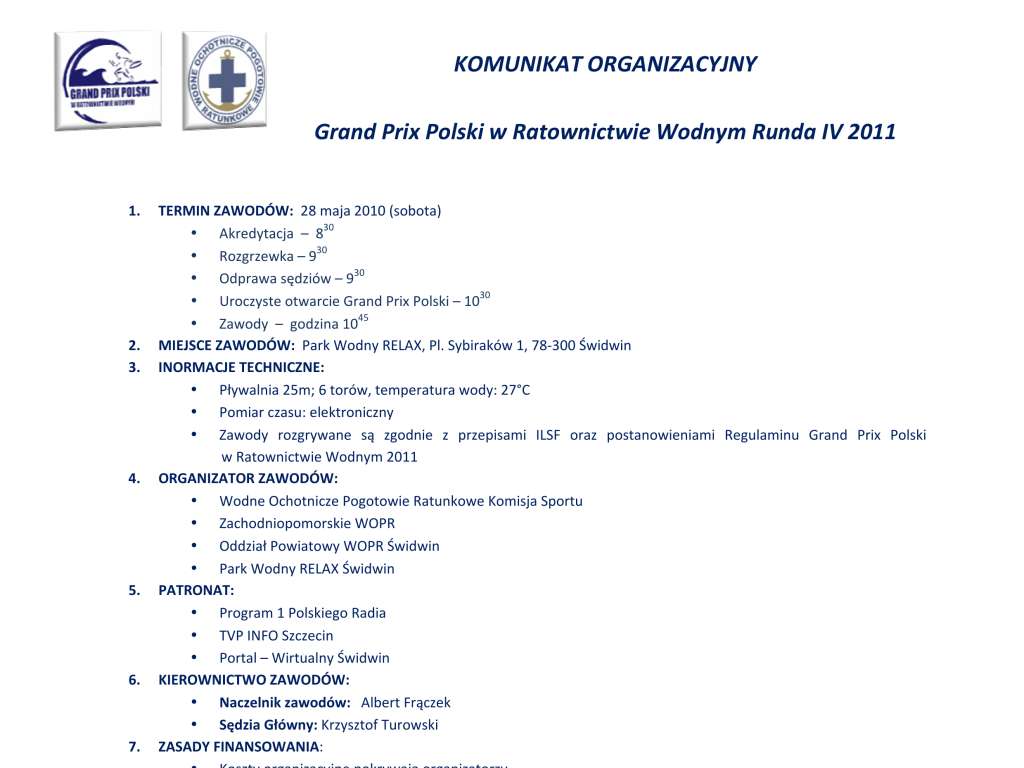 Grand Prix Polski w Ratownictwie Wodnym