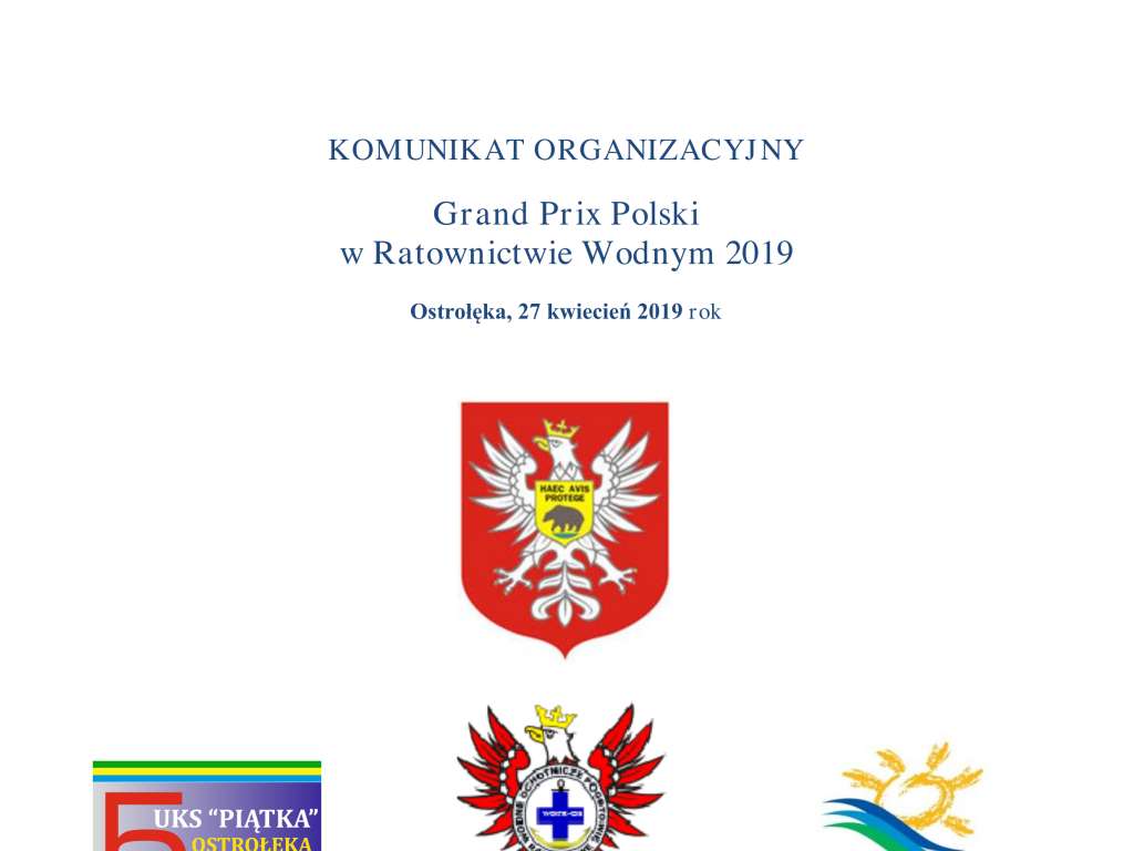 Grand Prix Polski w Ratownictwie Wodnym 2019