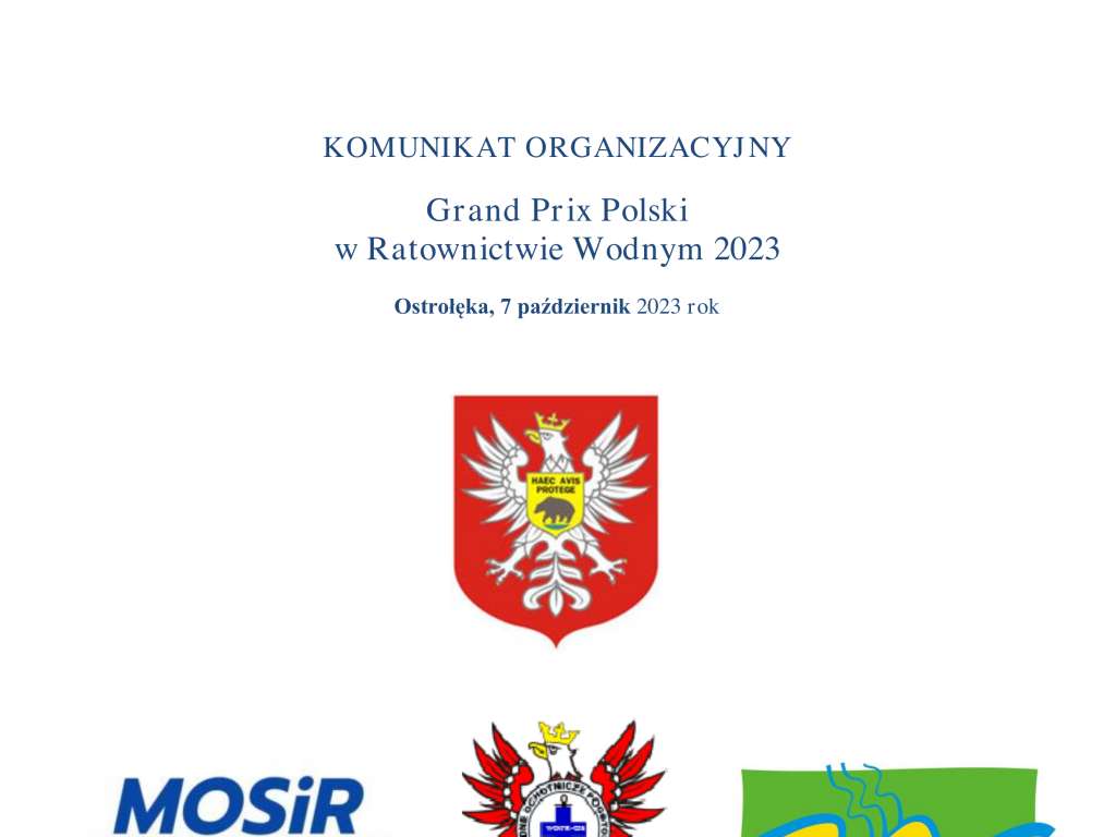 Grand Prix Polski w Ratownictwie Wodnym 2023
