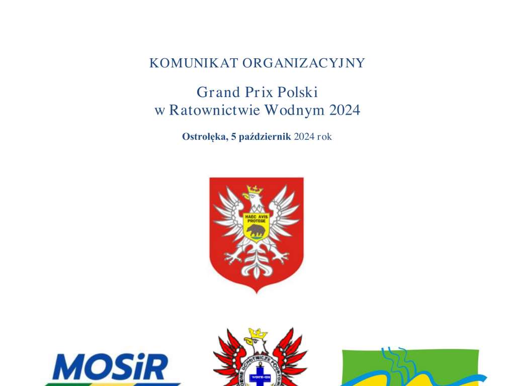 Grand Prix Polski w Ratownictwie Wodnym 2024