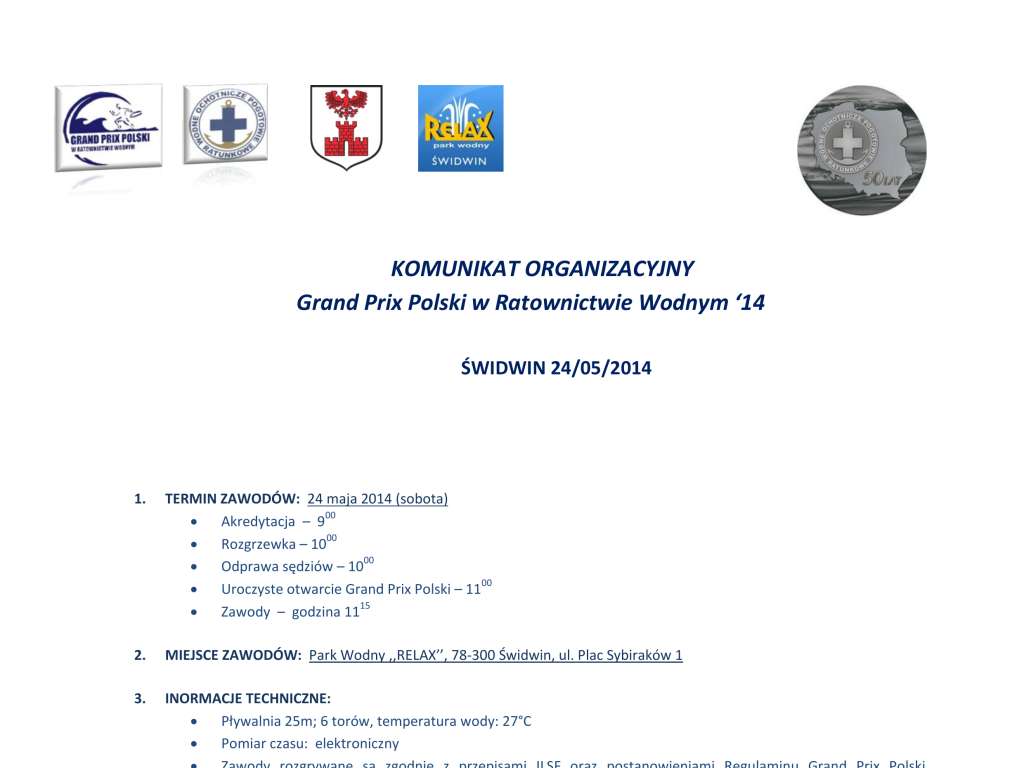 Grand Prix Polski w Ratownictwie Wodnym