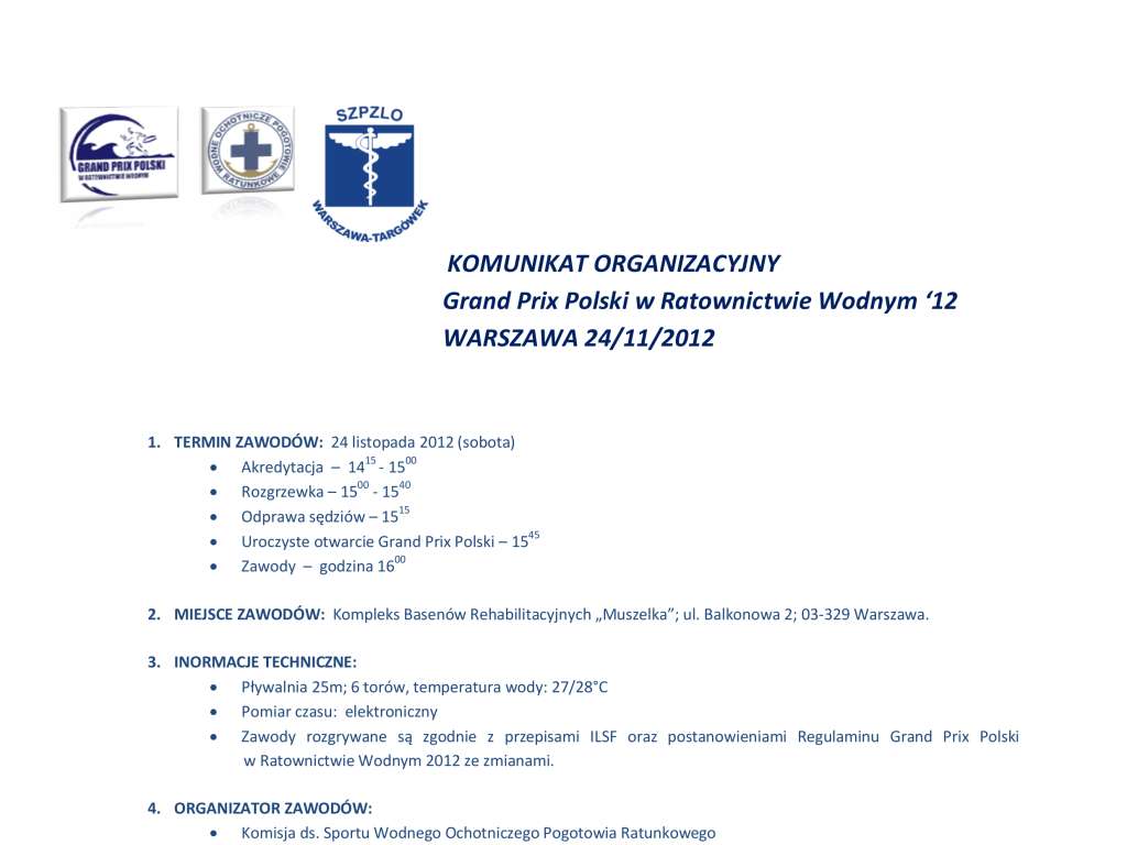 Grand Prix Polski w Ratownictwie Wodnym