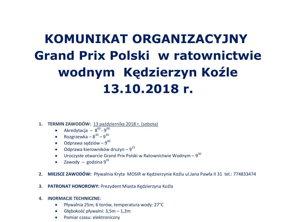 Grand Prix Polski w Ratownictwie Wodnym