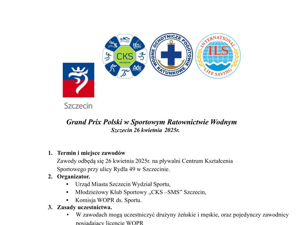 Grand Prix Polski w Sportowym Ratownictwie Wodnym