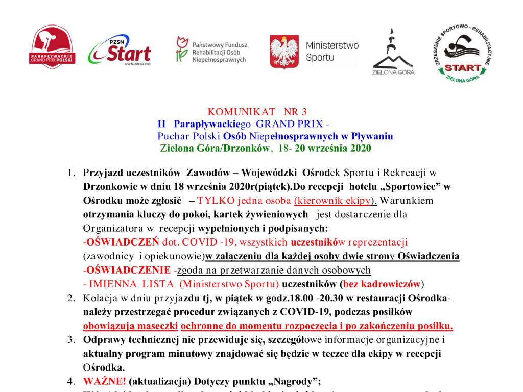 Grand Prix Puchar Polski niepełnosprawnych w pływaniu