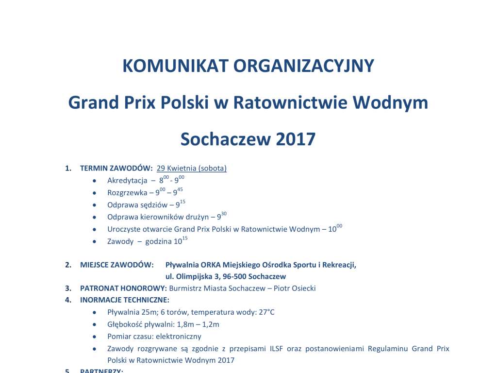 Grand Prix w Ratownictwie Wodnym