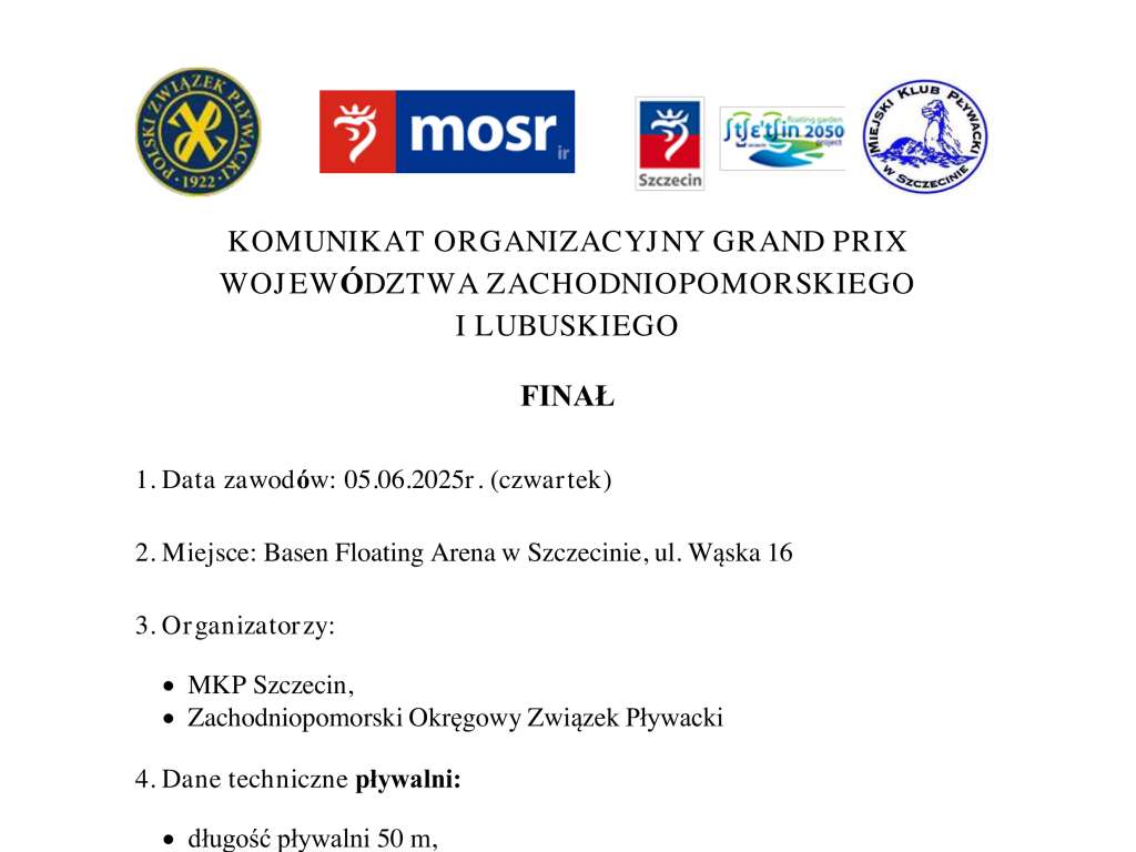 Grand Prix Województw Zachodniopomorskiego i Lubuskiego - Finał