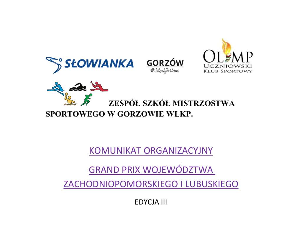 Grand Prix Województw Zachodniopomorskiego i Lubuskiego w pływaniu III runda