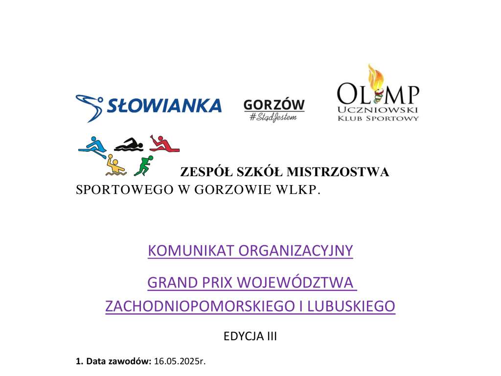 Grand Prix Województwa Zachodniopomorskiego i Lubuskiego w pływaniu Edycja III