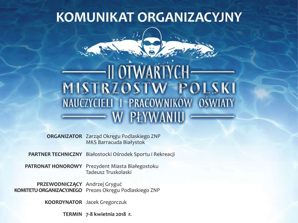 II Otwarte Mistrzostwa Polski Nauczycieli i Pracowników Oświaty w Pływaniu