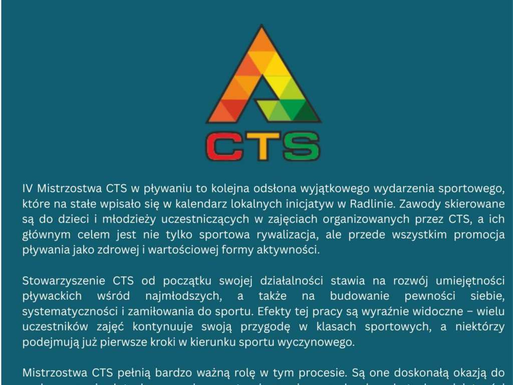 IV Mistrzostwa CTS w pływaniu