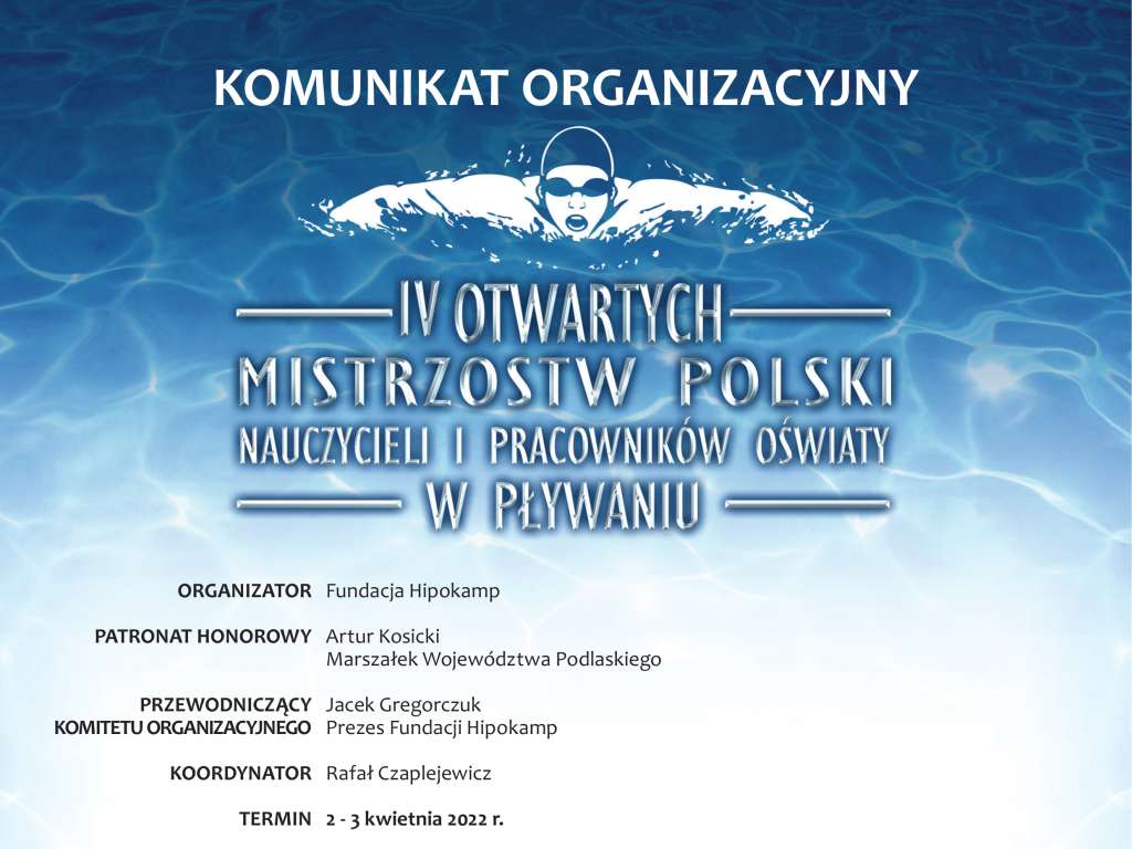 IV Otwarte Mistrzostwa Polski Nauczycieli i Pracowników Oświaty w pływaniu