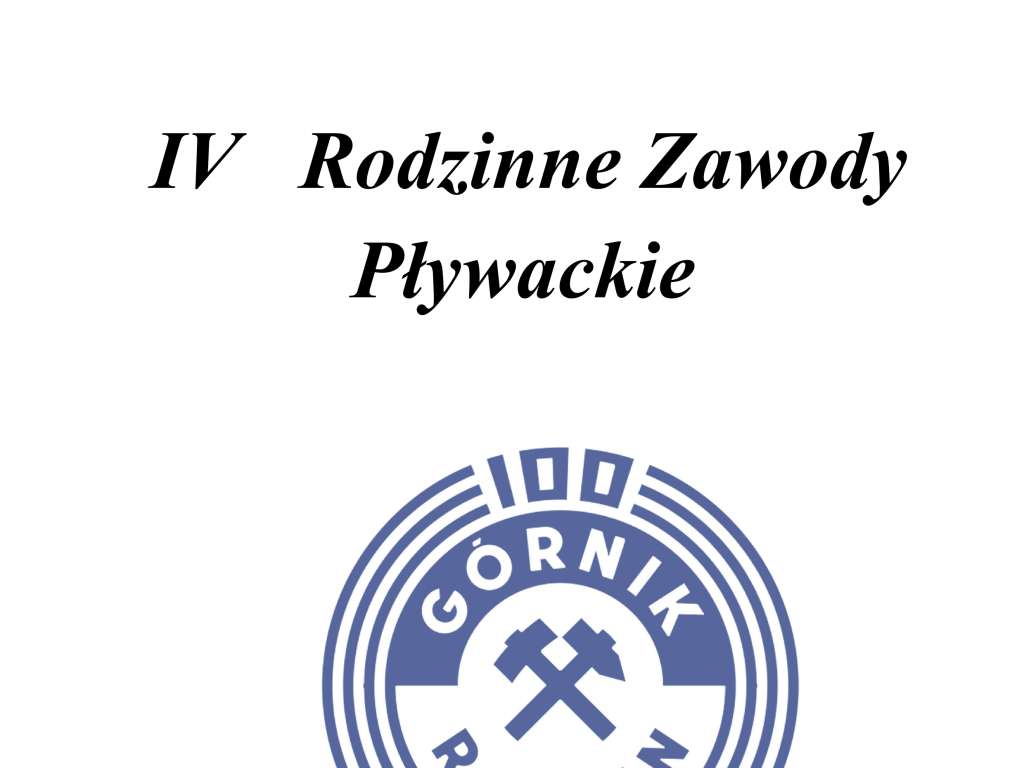 IV Rodzinne Zawody Pływackie
