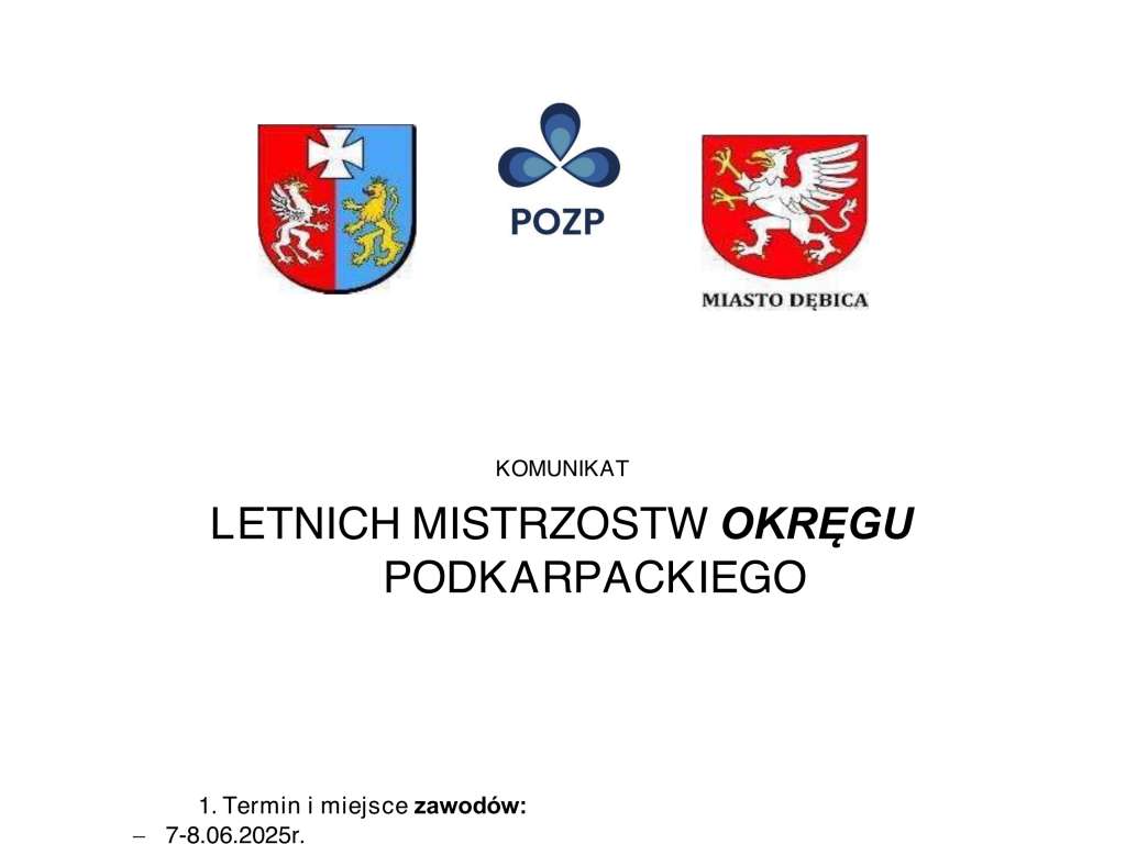 Letnie Mistrzostwa Okręgu Podkarpackiego w pływaniu