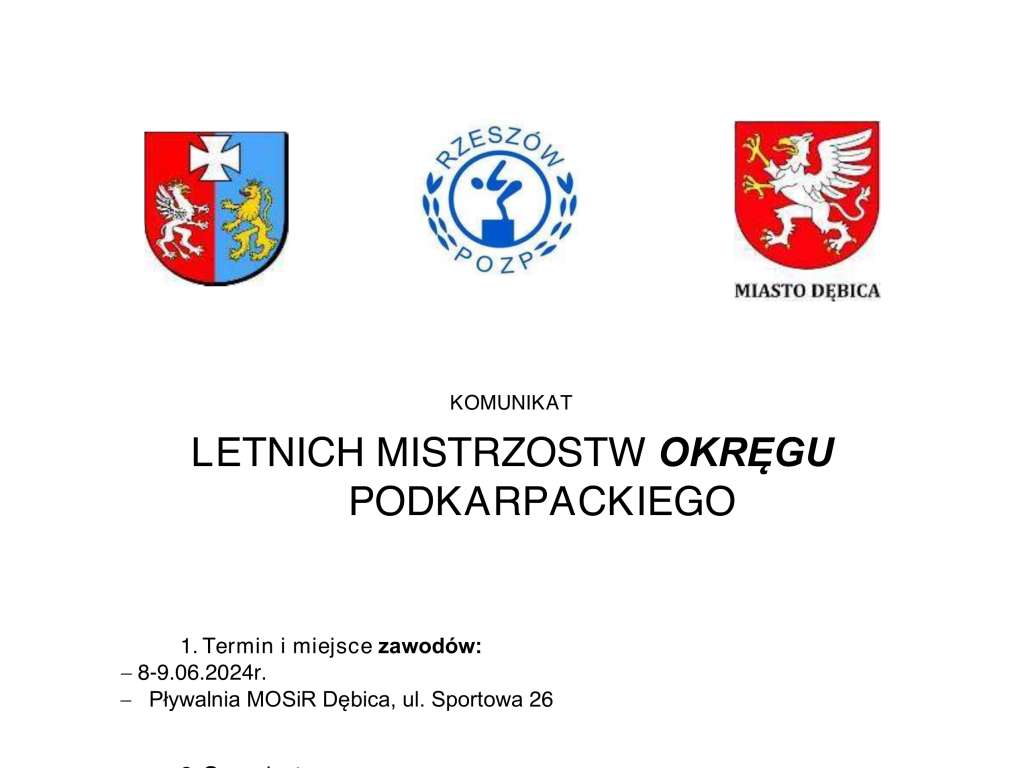Letnie Mistrzostwa Okręgu Podkarpackiego