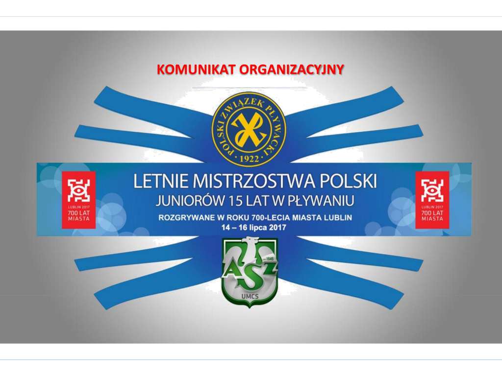 Letnie Mistrzostwa Polski Juniorów 15 lat w pływaniu