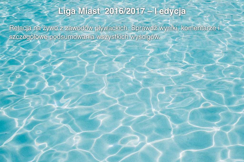 Liga Miast  2016/2017 – I edycja