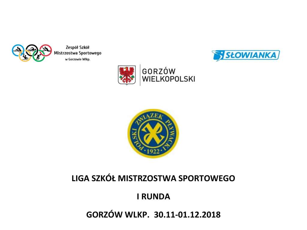 Liga Szkół Mistrzostwa Sportowego w Pływaniu - Runda I