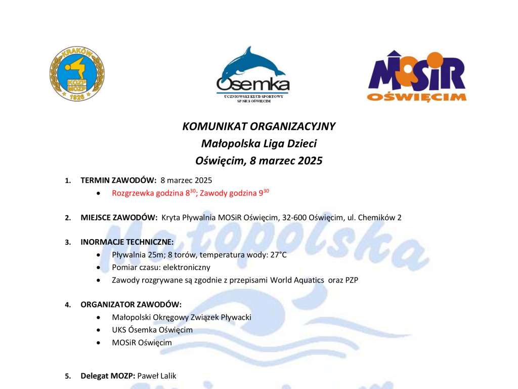 Małopolska Liga Dzieci Edycja I