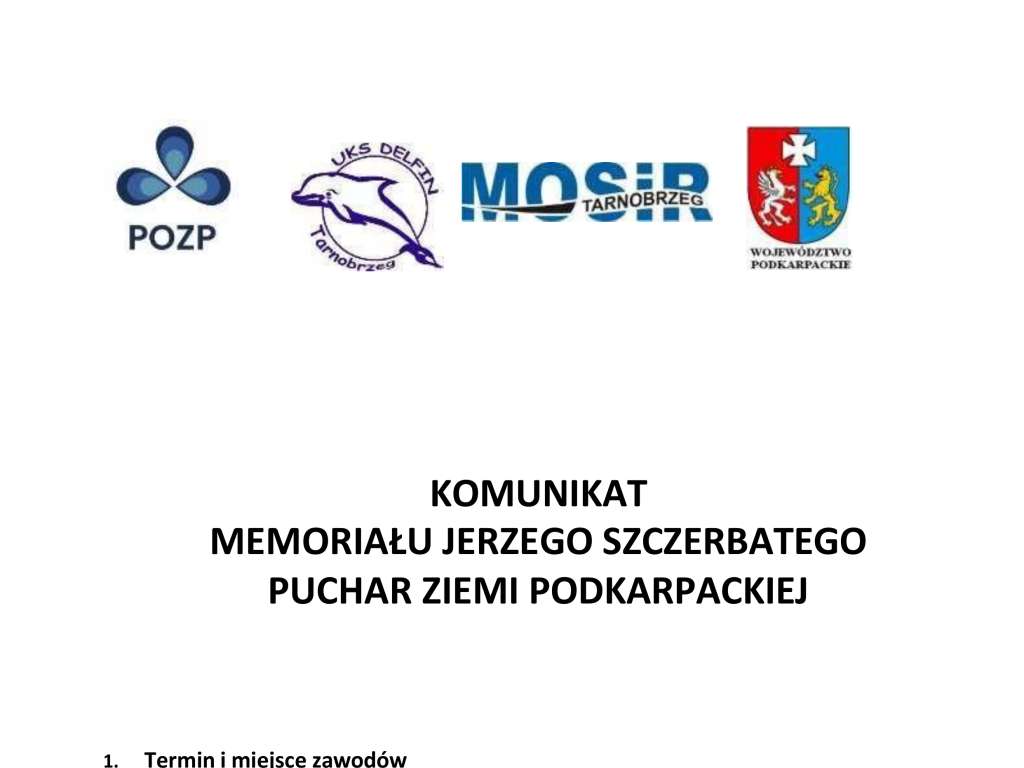 Memoriał Jerzego Szczerbatego - Puchar Ziemi Podkarpackiej 2026