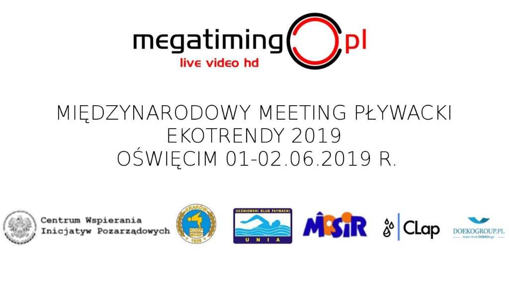 Międzynarodowy Meeting Pływacki Ekotrendy 2019