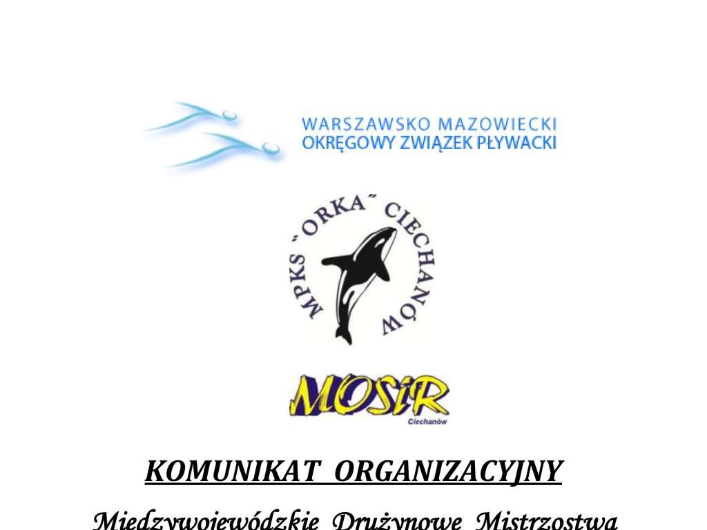 Międzywojewódzkie  Drużynowe Mistrzostwa Młodzików  12 - 13 lat