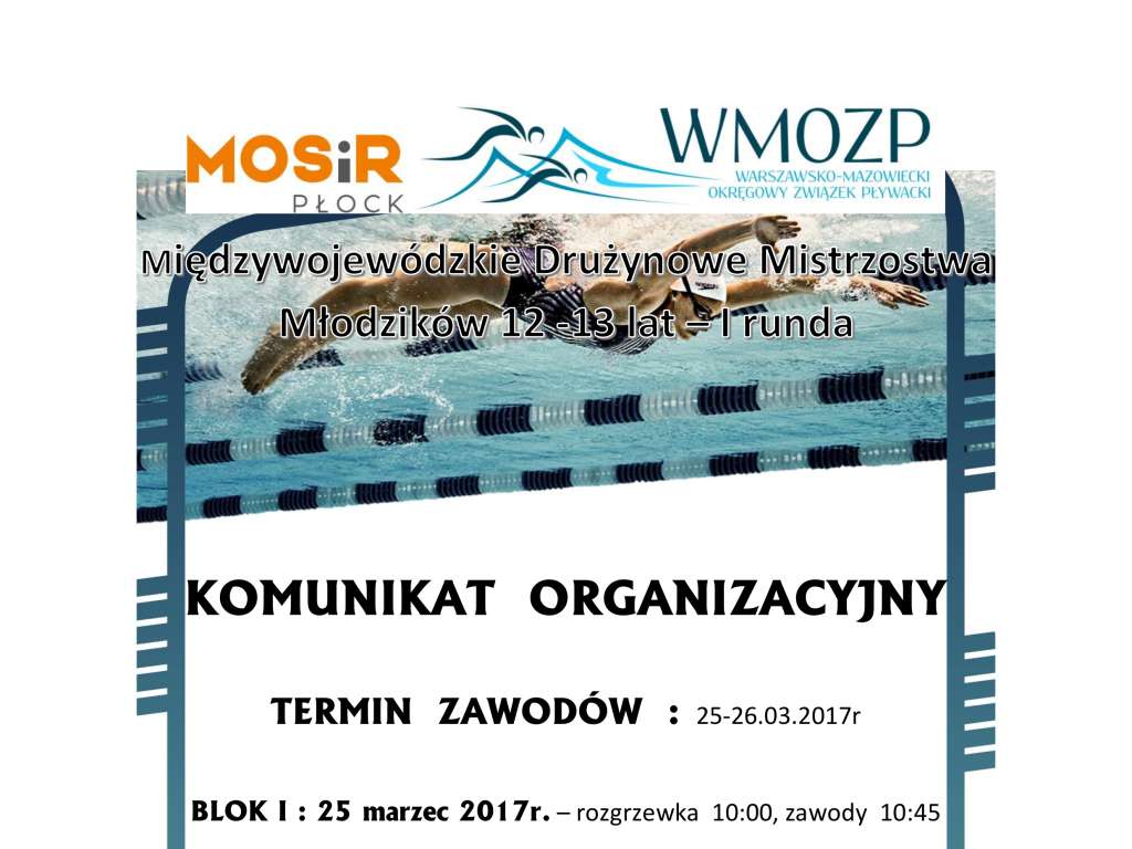 Międzywojewódzkie Drużynowe Mistrzostwa Młodzików 12, 13 lat I runda