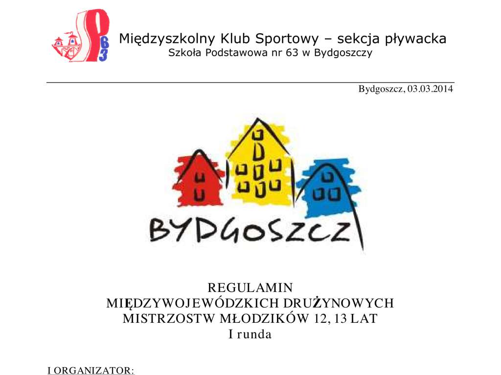 Międzywojewódzkie Drużynowe Mistrzostwa Młodzików 12 i 13 lat