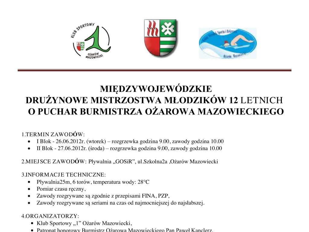 Międzywojewódzkie Drużynowe Mistrzostwa Młodzików 12 lat – II runda