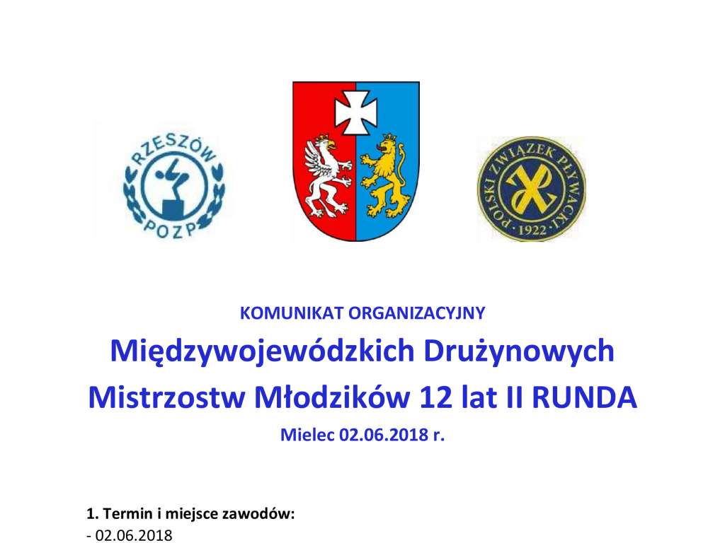 Międzywojewódzkie Drużynowe Mistrzostwa Młodzików 12 lat - II runda