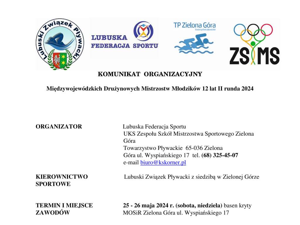 Międzywojewódzkie Drużynowe Mistrzostwa Młodzików 12 lat - II runda