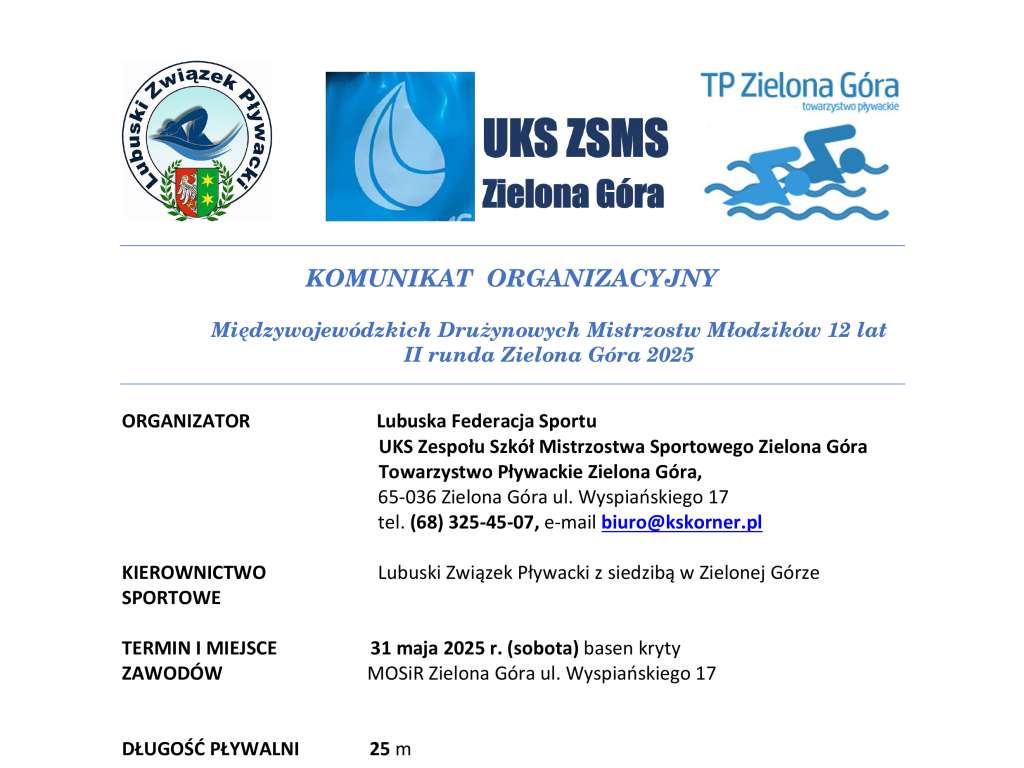Międzywojewódzkie Drużynowe Mistrzostwa Młodzików 12 lat II Runda