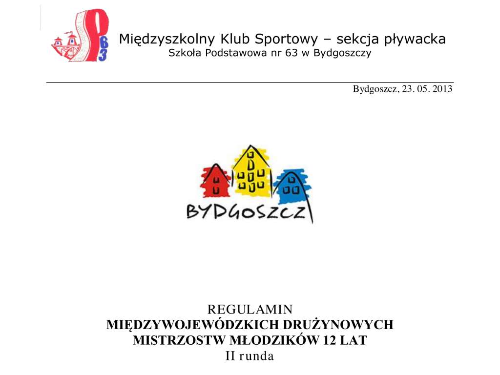 Międzywojewódzkie  Drużynowe Mistrzostwa Młodzików 12 lat – II runda