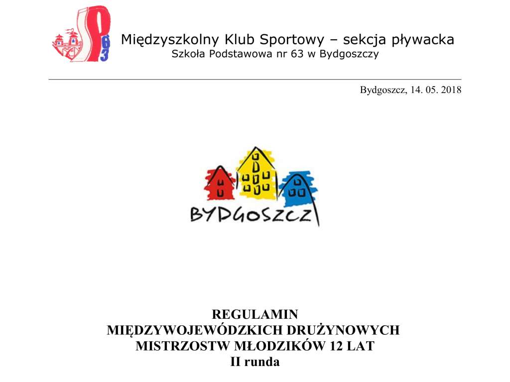Międzywojewódzkie Drużynowe Mistrzostwa Młodzików 12 lat - II runda