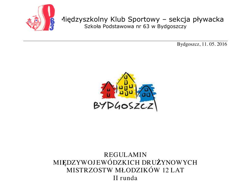 Międzywojewódzkie Drużynowe Mistrzostwa Młodzików 12lat Runda II
