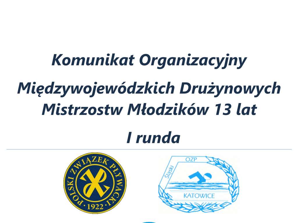 Międzywojewódzkie Drużynowe Mistrzostwa Młodzików 13 lat I runda