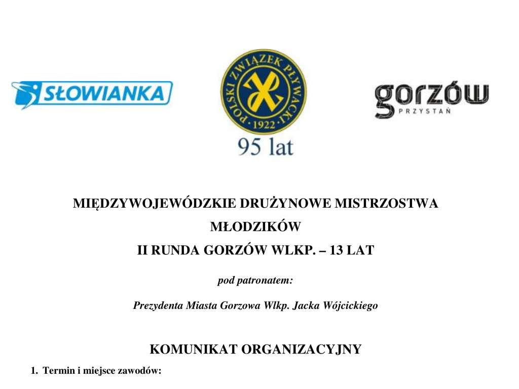 Międzywojewódzkie Drużynowe Mistrzostwa Młodzików 13 lat - II runda