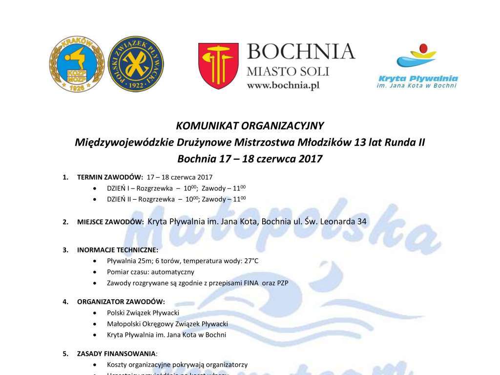 Międzywojewódzkie Drużynowe Mistrzostwa Młodzików 13 lat - II runda