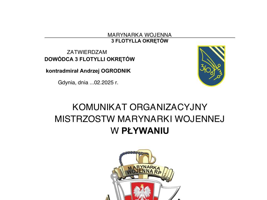 Mistrzostwa Marynarki Wojennej w Pływaniu